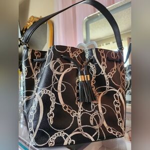 TALBOTS Equestrian Drawstring Bag